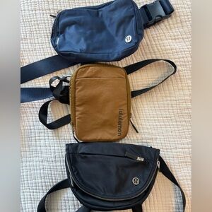 lululemon athletica Tan/Brown Compact Crossbody Belt Bag